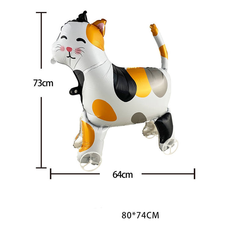 Chat orange blanc noir