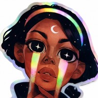 Autocollants holographiques décoratifs en vinyle découpé sur mesure, impression colorée arc-en-ciel, pour enfants, prix d'usine