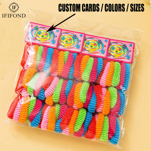 IFOND - Paquete Personalizable de 72 Piezas (12 Tarjetas) de Ligas para el Cabello de Polipropileno Brillante, Sin Costuras y Elásticas para Adultos y Estudiantes - Product Image 1