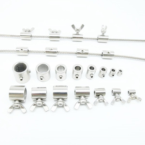 Wire Rope Butterfly Lock 10mm 304 Stainless Steel Screw Clamp For 8mm Rope Standard Grade A - Product Image 2