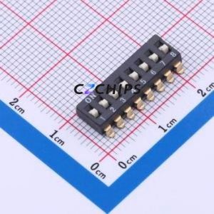 SC-08KP DIP Switch SMD-16P,6.1x21.8mm Switch ( Number of Switch Sections: 8 )( Lead Spacing: 2.54mm ) - Product Image 1