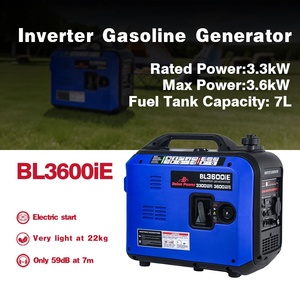 230/120V 50/60HZ变频发电机发动机启动3.6kw汽油便携式发电机BL3600iE手动/电动启动发电机 - Product Image 2