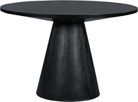 Factorysale table à manger ronde en bois massif plaqué chêne français appartement de ménage 4 places villa tables et chaises à manger