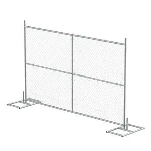 Gran oferta, panel de valla temporal Estándar Americano/valla de construcción de eslabones de cadena portátil