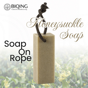 Savon sur corde, Savon naturel, Savon blanchissant, Savon antibactérien, Savon au chèvrefeuille, Savon à l'huile d'olive et au beurre <span class=keywords><strong>de</strong></span> karité, Savon pour cadeaux <span class=keywords><strong>de</strong></span> mariage, Faible MOQ - Product Image 1