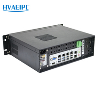 HVAEIPC Ordenador Industrial Integrado de 6 Puertos Gigabit POE, Intel I211 I3, 4GB RAM, 256GB Disco, Win10/Linux, BT, Renombrar Stock Guangdong