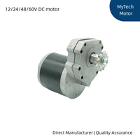 Motor para Cortacésped de 4 Ruedas con Tracción en las 4 Ruedas, de CC, con Imán Permanente Cepillado, Alto Torque, Eléctrico, con Engranajes, 24V 12V 48V 350W 600W 800W, IP65, 19.1Nm