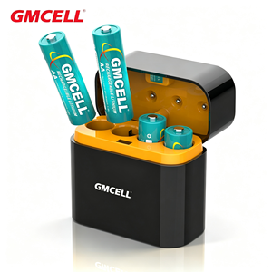Baterai Lithium Isi Ulang GMCELL 14500 1.5V 3000mWh 3600mWh Sel Li-ion Dengan 4 Slot Pengisi Daya Baterai Pintar 3.7V - Product Image 1