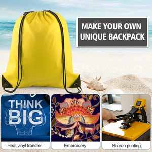 Custom Logo 210D Polyester <b>Drawstring</b> <b>Backpack</b> Sport <b>Drawstring</b> Bag Promotional Gift for Wholesale. - Product Image 4