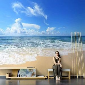Mural <span class=keywords><strong>de</strong></span> Pared con Paisaje <span class=keywords><strong>de</strong></span> Olas Costeras, <span class=keywords><strong>para</strong></span> Habitaciones y Salones <span class=keywords><strong>de</strong></span> Hotel, Fácil <span class=keywords><strong>de</strong></span> Instalar - Product Image 4