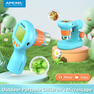 子供用0-<span class=keywords><strong>800X</strong></span>生物顕微鏡ポータブルデジタルLED顕微鏡400xズームLCDディスプレイ & 望遠鏡カメラ付き最新 - Product Image 2