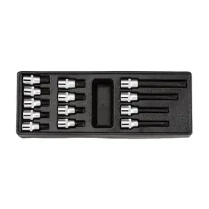 Home Car Repair 1/2" Dr. 13 Pcs Bit Socket Set Kit Hand Tool Sets