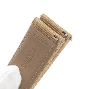 <span class=keywords><strong>Bracelet</strong></span> de montre en cuir et nylon 20 mm 22 mm à libération rapide, respirant, sportif, compatible avec les montres connectées - Product Image 4