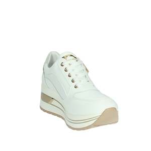 Sneakers Donna Serena Bianche con Lacci, Platform Chunky con Rialzo, in Sintetico - Product Image 5