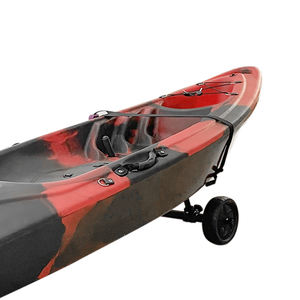 समायोज्य चौड़ाई फोल्डेबल एल्यूमीनियम 2 व्यक्ति क्षमता कानायक गाड़ी बाहरी उपयोग के लिए हवाई रहित पहियों के साथ - Product Image 3