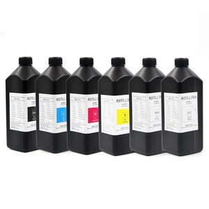 Supercolor Taiwan Cmykwv Ploter Uv Dtf <b>Ink</b> for Curable Warnish I 3200 and Foil - Product Image 1