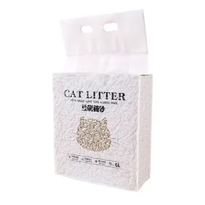 저렴한 건강한 고품질 빠른 응집 고양이 모래 친환경 분해 6L 두부 고양이 쓰레기 모래