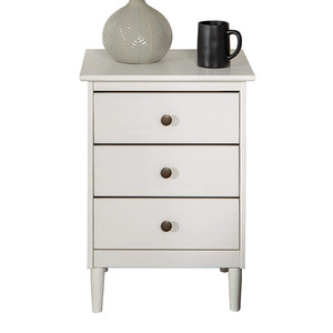 Français De Luxe Hôtel <span class=keywords><strong>Chevet</strong></span> <span class=keywords><strong>Pin</strong></span> Laqué Blanc Minimaliste Meubles table de <span class=keywords><strong>Chevet</strong></span> <span class=keywords><strong>En</strong></span> Bois Massif - Product Image 1
