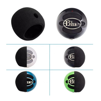 Housse de microphone en mousse à livraison rapide, bonnette anti-vent en fausse fourrure pour microphone Blue Snowball 13.5+11.5+7.5cm