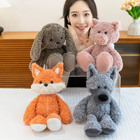 Peluche renard super douce avec longue queue, rembourrage en coton PP, 40 cm, anti-stress, décoration intérieure, cadeau pour enfants