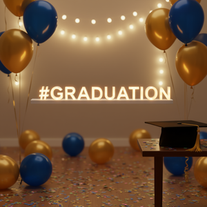 Letras LED con Luz para Graduación, con Atenuador Táctil, Magnéticas, Decoración para Fiestas y Hogar - Product Image 2