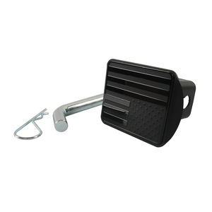 Couvre-attelage universel en acier noir 50x50x80mm avec trou pour goupille pour attache de remorque - Product Image 3