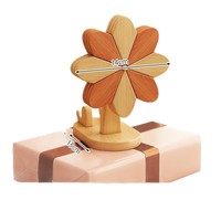 Support de téléphone multifonctionnel, coussin isolant thermique en forme de moulin à vent, support en bois pour pot, bol, tasse