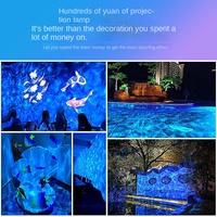 Lampe de projection d'eau ondulante dynamique 3D, étanche pour l'extérieur, parcs, hôtels, ambiance d'aquariums, contrôle synchrone DMX512