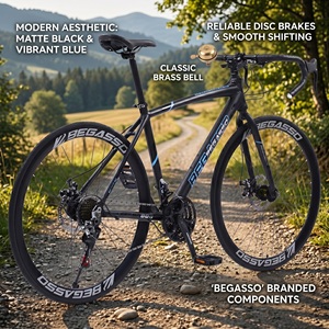 Bicicleta de Carretera Storm 700C Aero Racing, 21 Velocidades, Manillar Curvo, Cuadro de Aleación de Aluminio, Frenos de Disco Mecánicos, Horquilla con Resorte - Product Image 6