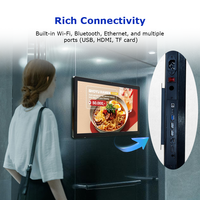 Afficheur numérique tactile capacitif Android 1080P mural de 21,5 pouces pour la publicité intérieure