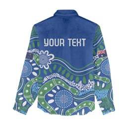Camisa Informal Personalizada Vintage Australia <span class=keywords><strong>Victoria</strong></span> Dragons Boat para Mujer, Camisa con Estampado Floral de Otoño, Botón de Estilo de Puntos Aborigen Australiano - Product Image 4