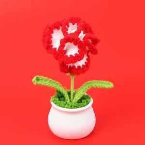 Hilo de Lana Carnation Morning Glory para Tejer a Mano, Color Macaron, Flor, Navidad, Halloween, Decoración de Plantas en Maceta, Graduación - Product Image 2