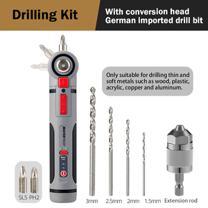 Tournevis électrique léger de qualité industrielle à trois vitesses, couple maximal de 8 Nm, 120 g, 3,7 V, angle réglable, alimentation électrique pour la maison - Product Image 5