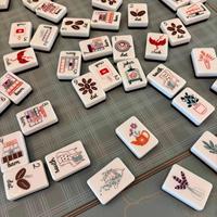 Jeu de Mahjong Américain Winmax en Acrylique Mono-couche 160 Tuiles – Tuiles Illustrées à la Main pour un Style de Vie Confortable – Kit de Jeu de Mahjong pour Joueurs Américains