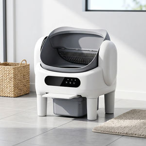 Smart Automatic Self-Cleaning <b>Cat</b> Litter Box Open <b>Top</b> Large Capacity APP Control WiFi Enabled Easy Cleaning ABS+PP Material OEM - Product Image 1