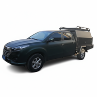 Plateau de benne en alliage d'aluminium sur mesure avec auvent et boîtes à outils (Canopy004) pour Hilux Ranger D-MAX Capacité personnalisée