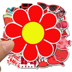 50 Pcs Impermeabile Vsco Bella Pomodori Grande Fiore Rosso Notebook di Skateboard Adesivi Ragazza - Product Image 4