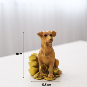 新工場カスタム樹脂猫犬動物庭装飾樹脂犬彫刻カスタムポリレジン大型動物グラスファイバー像 - Product Image 3