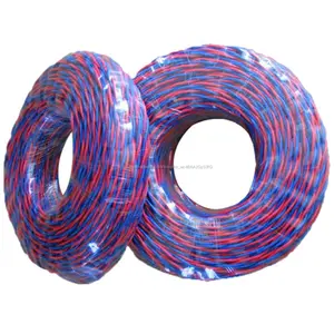 Cable eléctrico de PVC flexible retorcido de alta calidad 2 Rvs de núcleo Cable trenzado de cable flexible de par trenzado