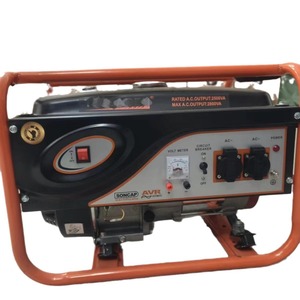 เครื่องกำเนิดไฟฟ้าเบนซิน 1.2 กิโลวัตต์ 220/110 โวลต์ เฟสเดียว สตาร์ทด้วยไฟฟ้า แบบพกพา สำหรับงานวิศวกรรม ฟาร์ม สวน และระบบชลประทาน - Product Image 1