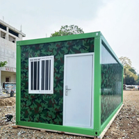 Maison mobile préfabriquée en acier moderne à double dôme de 40 pieds, logement en conteneur à structure plate, maisons mobiles fabriquées
