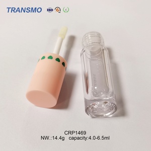 Tube de brillant à lèvres en plastique transparent, emballage transparent, teinte à lèvres, brillant à lèvres, huile nourrissante pour les lèvres avec de grands applicateurs 4,0-6,5 ml - Product Image 3