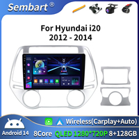 Lecteur multimédia automobile Android 14 Carplay Auto Radio pour Hyundai I20 2010 2012 2013 2014 DSP Autoradio GPS Stéréo 2din Unité principale