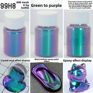 Pigmento Super Camaleón en Polvo, <span class=keywords><strong>Supershift</strong></span>/Hypershift/Chromashift, Pintura que Cambia de Color para Autos y Bicicletas, Manualidades DIY - Product Image 6