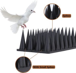 Pointes de dissuasion pour oiseaux en plastique Anti Pigeon Pointes de dissuasion pour oiseaux Lutte antiparasitaire pour clôtures et toits extérieurs pour éloigner les oiseaux - Product Image 2