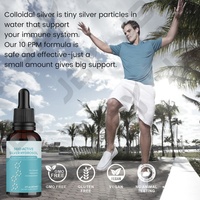 JBY OEM Étiquette Privée Personnalisée Argent Colloïdal Liquide Bio-Actif Hydrosol d'Argent Gouttes Liquides d'Argent