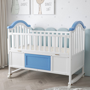 Culla in Legno Multifunzionale per Neonati, Lettino Singolo per Bambini Disponibile in Magazzino - Product Image 4