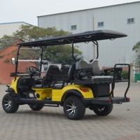 Voiturette de golf électrique 6 places UCB-14 avec contrôleur Curtis pour le transport en navette des centres de villégiature, le transfert des clients d'hôtel et la mobilité extérieure