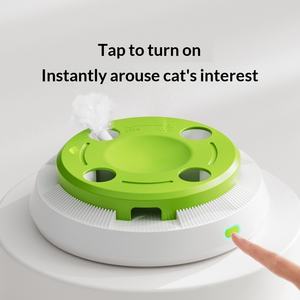 Jouet interactif automatique pour chat avec roue tournante et baguette de stimulation, jouet d'exercice durable en ABS pour chats d'intérieur - Product Image 3