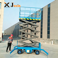Plateforme élévatrice mobile électrique hydraulique à ciseaux en acier 6m 8m 10m 12m pour extérieur